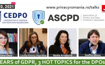 Live Webinar: 3 years of GDPR, 3 hot topics for the DPOs